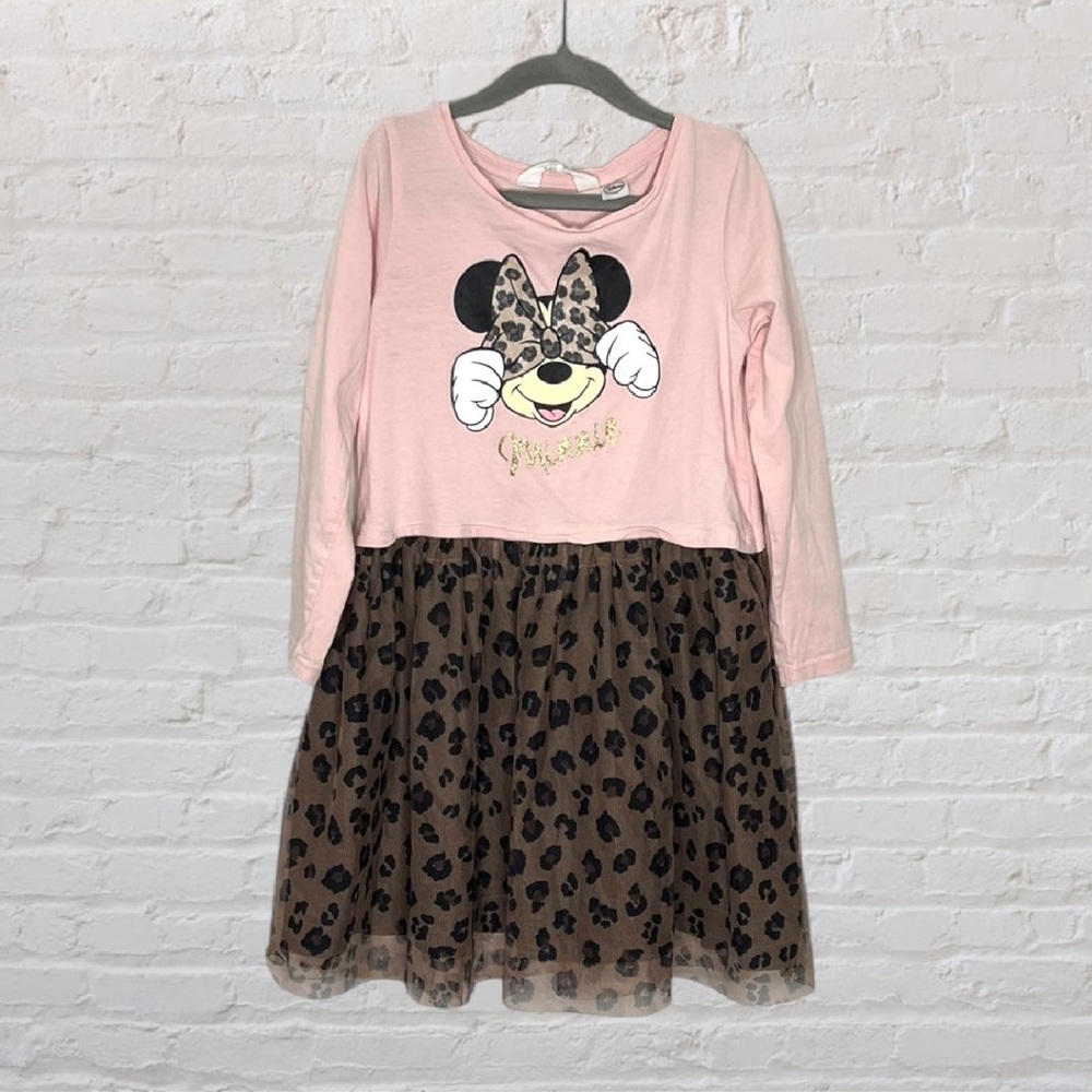 H&M X Disney Minnie Mouse Leopard Print Dress